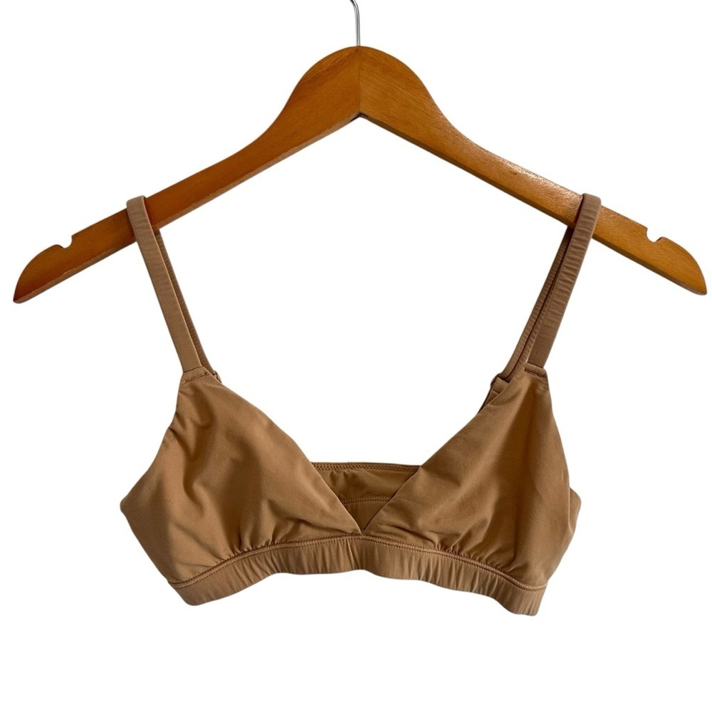 Skims Womens Fits Everybody Triangle Bralette Size Small Brown No Wire